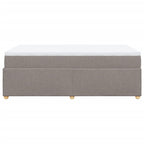 Boxspringbett mit Matratze Taupe 120x200 cm Stoff