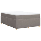 Boxspringbett mit Matratze Taupe 140x190 cm Stoff