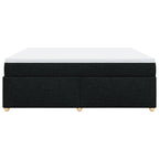 Boxspringbett mit Matratze Schwarz 200x200 cm Stoff