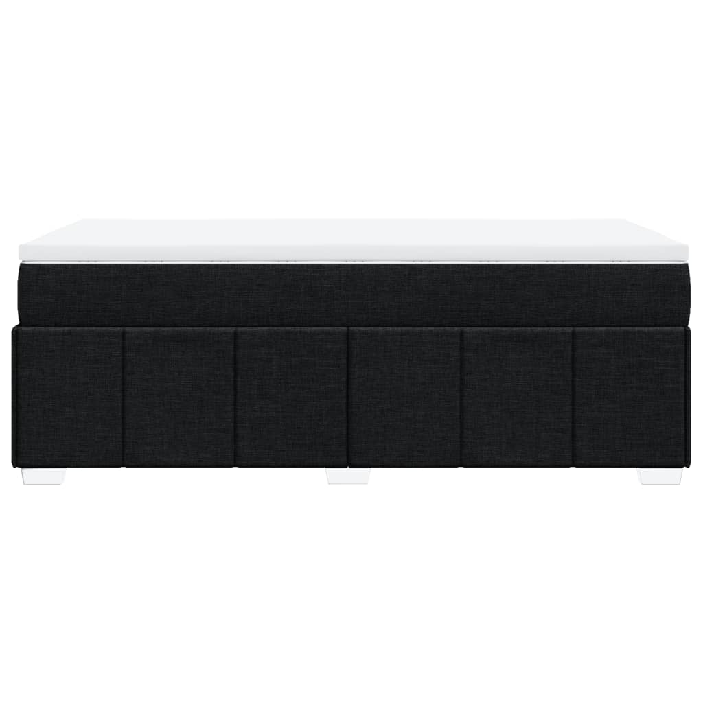 Boxspringbett mit Matratze Schwarz 90x190 cm Stoff