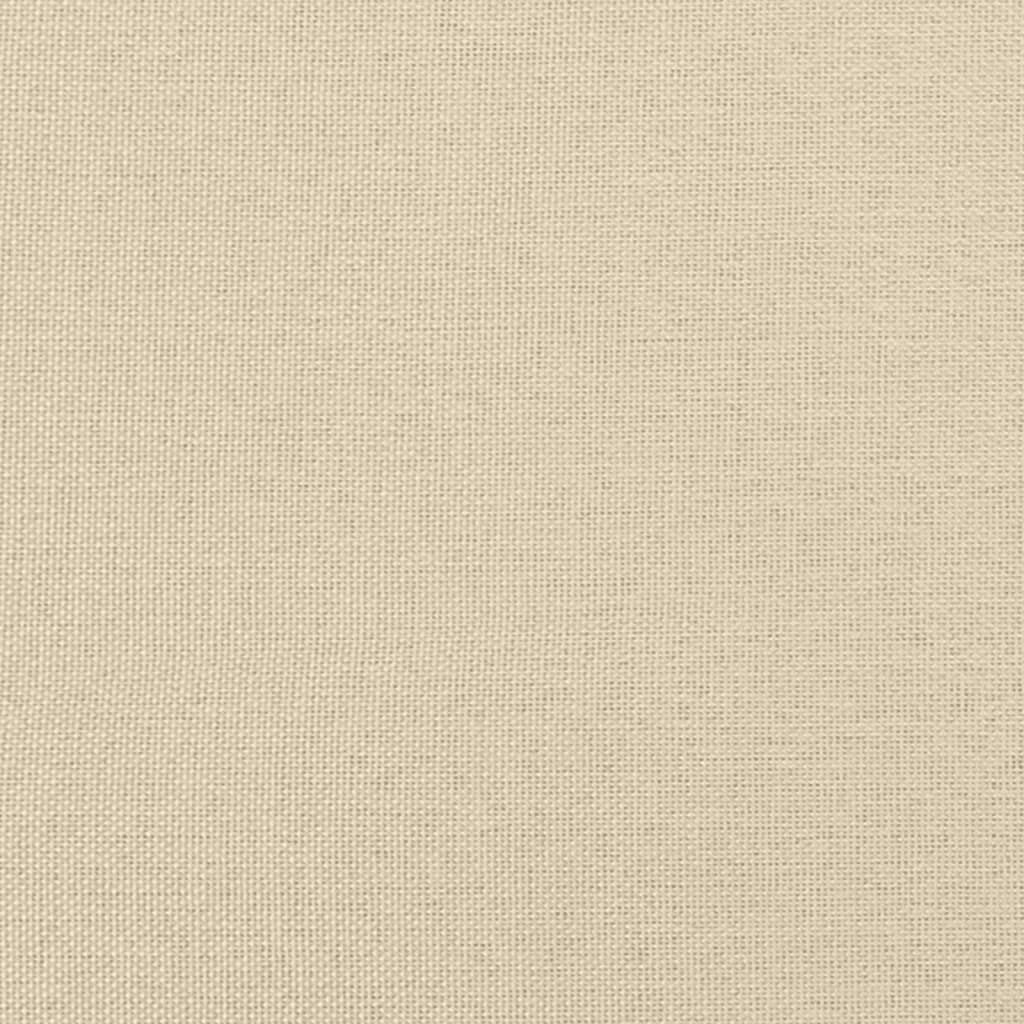 Boxspringbett mit Matratze Creme 90x200 cm Stoff