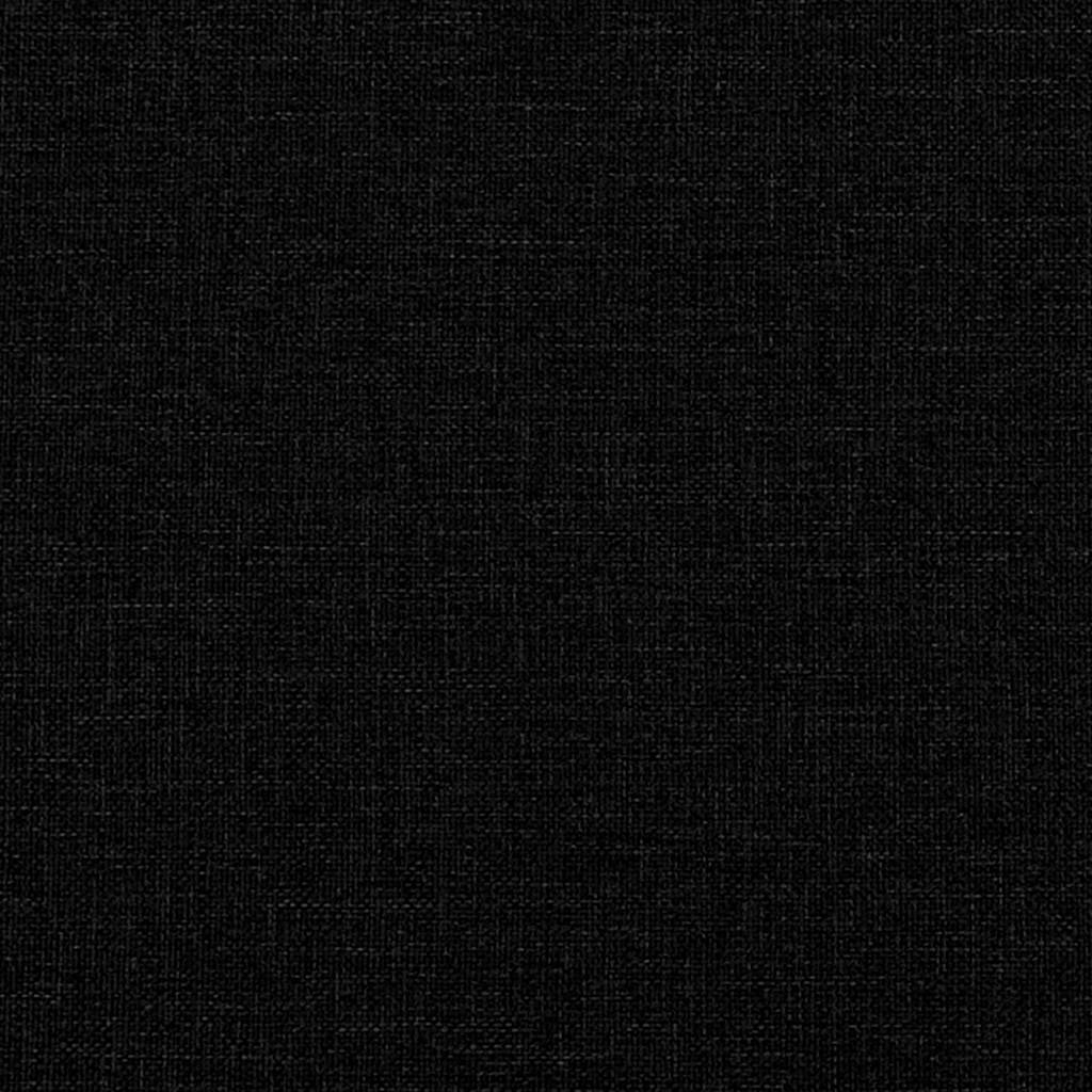 Boxspringbett mit Matratze Schwarz 100x200 cm Stoff