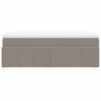 Boxspringbett mit Matratze Taupe 100x200 cm Stoff
