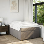 Boxspringbett mit Matratze Taupe 120x190 cm Stoff