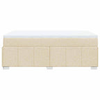 Boxspringbett mit Matratze Creme 120x200 cm Stoff