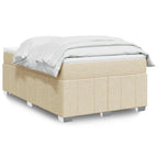 Boxspringbett mit Matratze Creme 120x200 cm Stoff