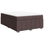 Boxspringbett mit Matratze Dunkelbraun 140x190 cm Stoff