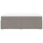 Boxspringbett mit Matratze Taupe 140x190 cm Stoff