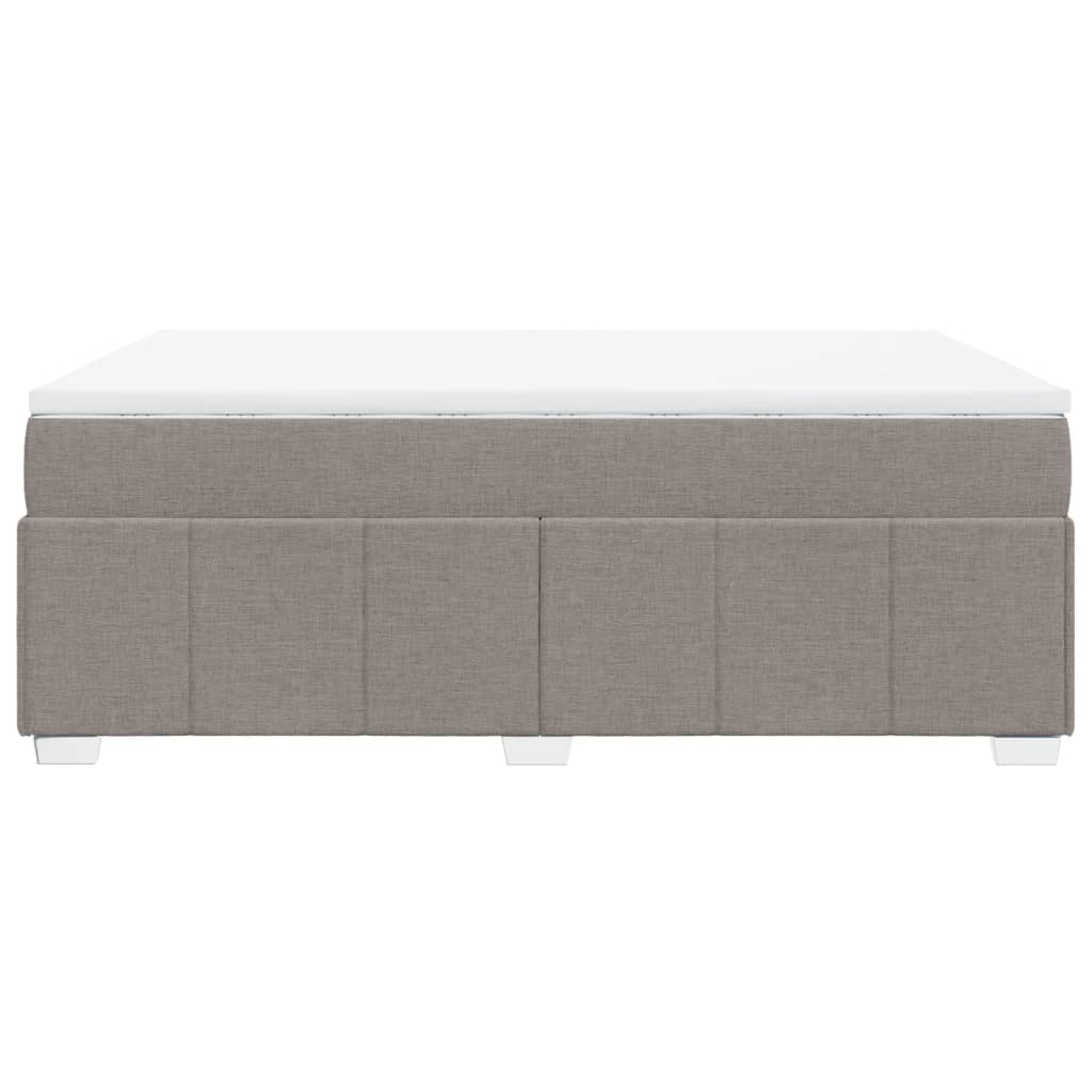 Boxspringbett mit Matratze Taupe 140x190 cm Stoff