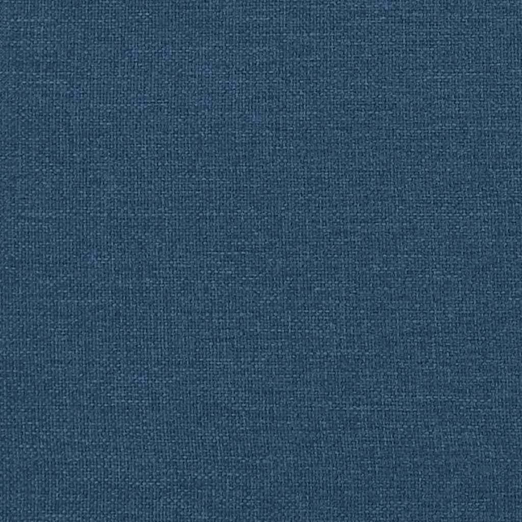 Boxspringbett mit Matratze Blau 140x190 cm Stoff