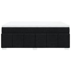 Boxspringbett mit Matratze Schwarz 140x200 cm Stoff