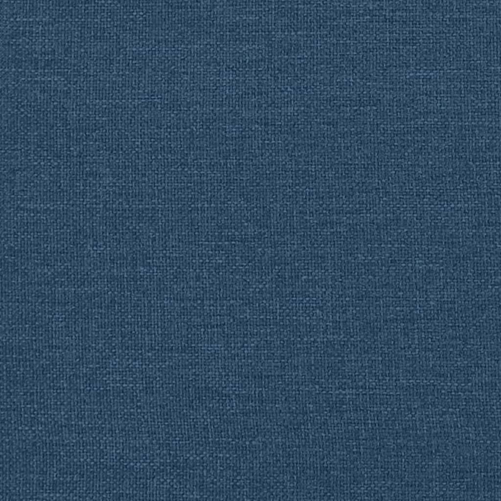 Boxspringbett mit Matratze Blau 160x200 cm Stoff