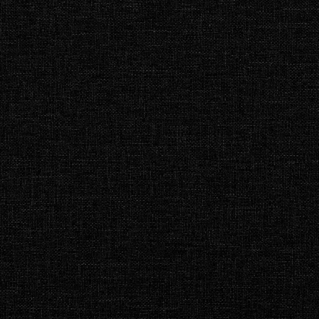 Boxspringbett mit Matratze Schwarz 80x200 cm Stoff