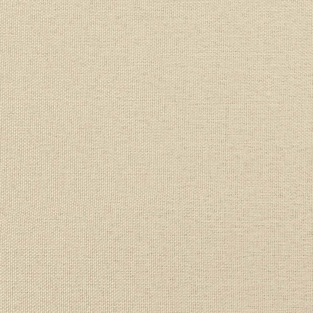 Boxspringbett mit Matratze Creme 80x200 cm Stoff