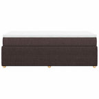 Boxspringbett mit Matratze Dunkelbraun 90x190 cm Stoff