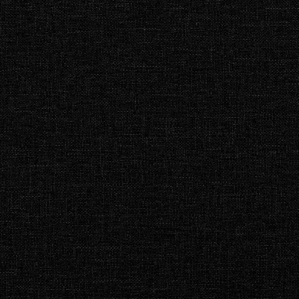 Boxspringbett mit Matratze Schwarz 100x200 cm Stoff