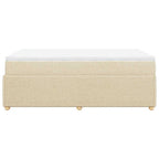 Boxspringbett mit Matratze Creme 120x190 cm Stoff
