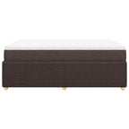 Boxspringbett mit Matratze Dunkelbraun 140x190 cm Stoff