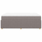 Boxspringbett mit Matratze Taupe 140x200 cm Stoff