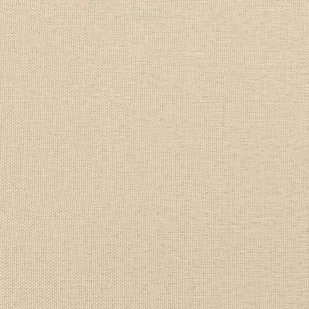 Boxspringbett mit Matratze Creme 140x200 cm Stoff