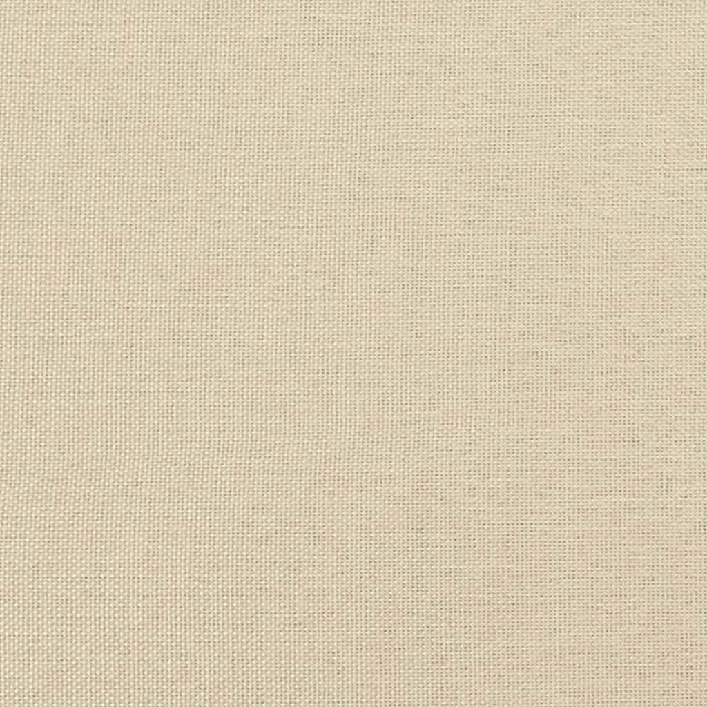 Boxspringbett mit Matratze Creme 160x200 cm Stoff