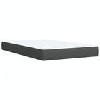 Boxspringbett mit Matratze Dunkelgrau 120x190 cm Stoff