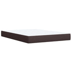Boxspringbett mit Matratze Dunkelbraun 140x190 cm Stoff