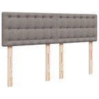 Boxspringbett mit Matratze Taupe 140x190 cm Stoff