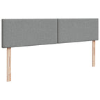 Boxspringbett mit Matratze Hellgrau 180x200 cm Stoff