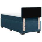 Boxspringbett mit Matratze Dunkelblau 80x200 cm Samt
