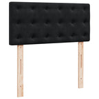 Boxspringbett mit Matratze Schwarz 90x190 cm Samt