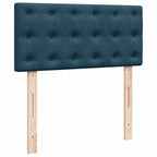 Boxspringbett mit Matratze Dunkelblau 90x200 cm Samt