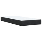 Boxspringbett mit Matratze Schwarz 100x200 cm Samt