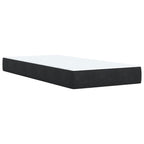 Boxspringbett mit Matratze Schwarz 100x200 cm Samt