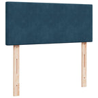 Boxspringbett mit Matratze Dunkelblau 120x190 cm Samt
