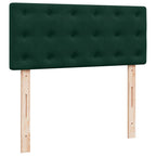 Boxspringbett mit Matratze Dunkelgrün 120x200 cm Samt