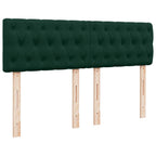 Boxspringbett mit Matratze Dunkelgrün 160x200 cm Samt