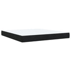 Boxspringbett mit Matratze Schwarz 180x200 cm Samt