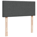 Boxspringbett mit Matratze Dunkelgrau 120x200 cm Stoff