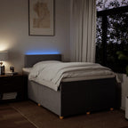 Boxspringbett mit Matratze Taupe 120x190 cm Stoff