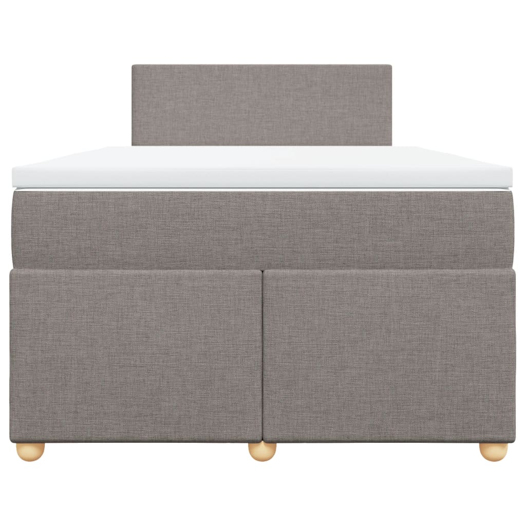 Boxspringbett mit Matratze Taupe 120x190 cm Stoff