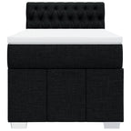 Boxspringbett mit Matratze Schwarz 90x190 cm Stoff