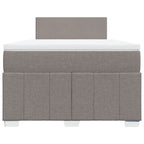 Boxspringbett mit Matratze Taupe 120x190 cm Stoff