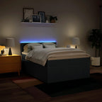 Boxspringbett mit Matratze Blau 160x200 cm Stoff