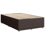 Boxspringbett mit Matratze Dunkelbraun 120x190 cm Stoff