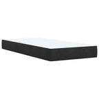 Boxspringbett mit Matratze Schwarz 90x200 cm Samt