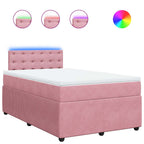 Boxspringbett mit Matratze Rosa 120x200 cm Samt