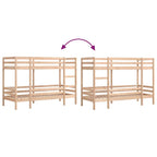 Etagenbett ohne Matratze 90x200 cm Massivholz Kiefer