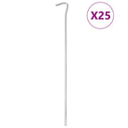 Zeltheringe 25 Stk. 30 cm Ø7 mm Verzinkter Stahl