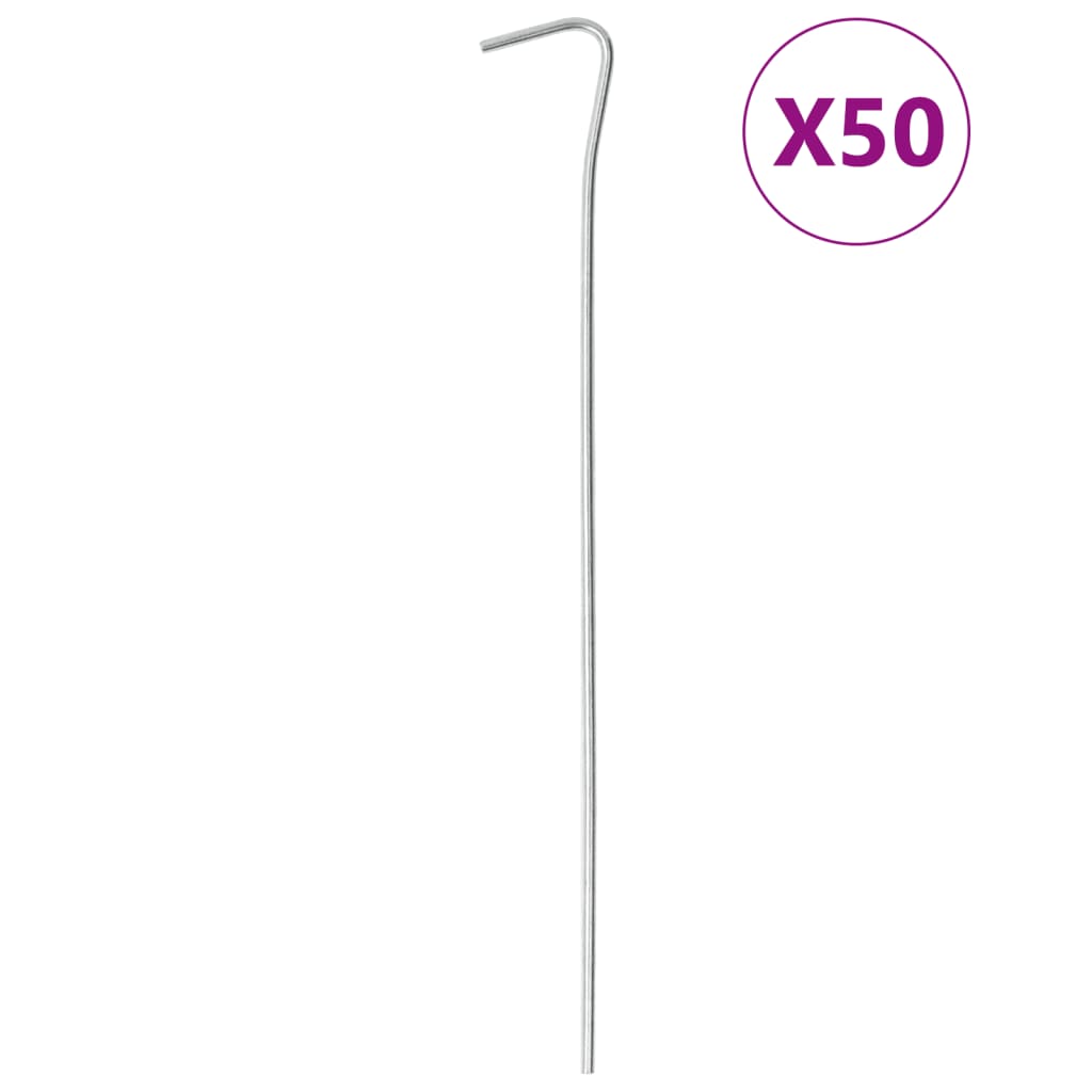 Zeltheringe 50 Stk. 23 cm Ø3 mm Verzinkter Stahl